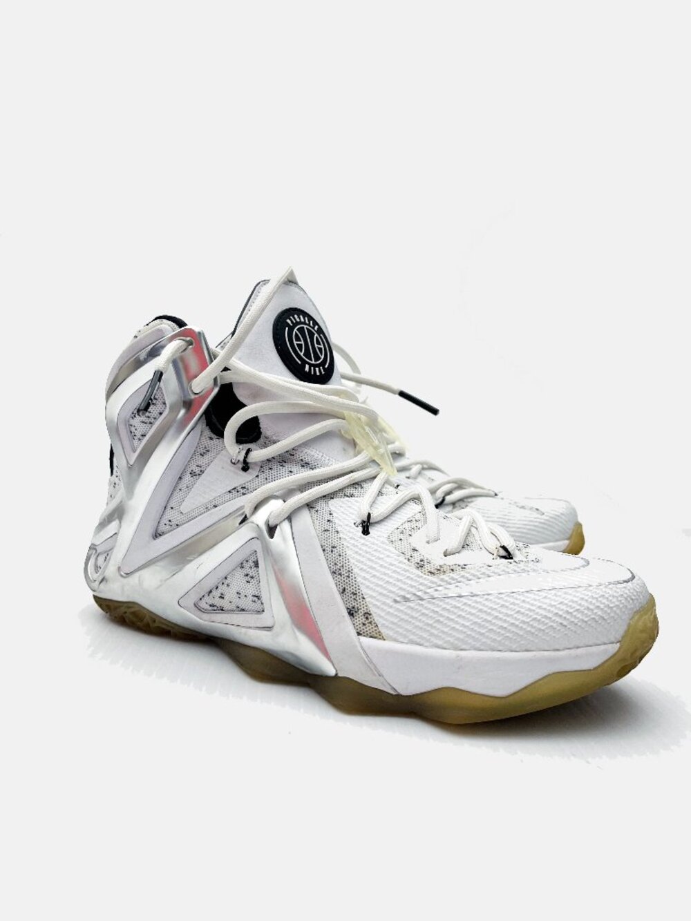 Nike LeBron 12 Elite SP Pigalle White Platinum Basketball Sneakers Shoes
